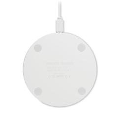 Vue Chargeur sans fil verre 10W - Ress de couleur blanc| Krokrodeal