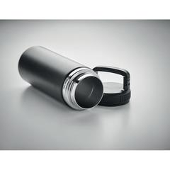 Vue Bouteille double paroi 500 ml - Cleo de couleur noir| Krokrodeal