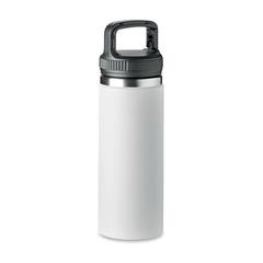 Vue Bouteille double paroi 500 ml - Cleo de couleur blanc| Krokrodeal