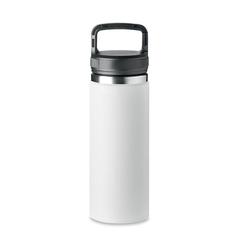 Vue Bouteille double paroi 500 ml - Cleo de couleur blanc| Krokrodeal