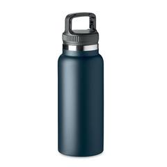Vue Bouteille double paroi 970 ml - Cleo large de couleur bleu| Krokrodeal