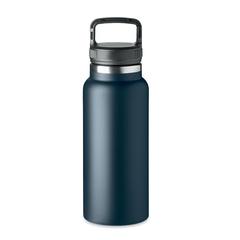 Vue Bouteille double paroi 970 ml - Cleo large de couleur bleu| Krokrodeal