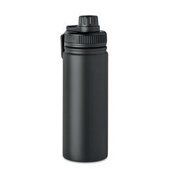 Vue Bouteille double paroi 500 ml - Mili de couleur noir| Krokrodeal