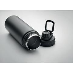 Vue Bouteille double paroi 500 ml - Mili de couleur noir| Krokrodeal