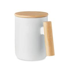 Vue Mug en porcelaine 380 ml - Majest de couleur blanc| Krokrodeal