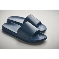 Vue Claquettes antidérapantes taill - Kolam de couleur bleu| Krokrodeal