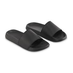 Vue Claquettes antidérapantes taill - Kolam de couleur noir| Krokrodeal