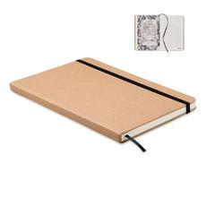 Vue Carnet A5 en carton recyclé - Stein de couleur marron| Krokrodeal