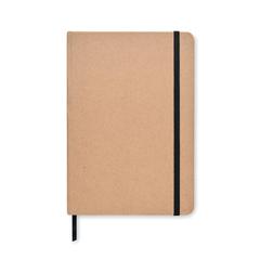 Vue Carnet A5 en carton recyclé - Stein de couleur marron| Krokrodeal