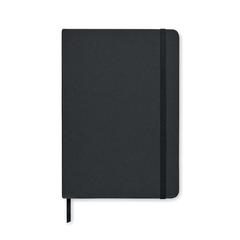 Vue Carnet A5 en carton recyclé - Stein de couleur noir| Krokrodeal