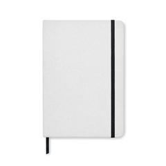 Vue Carnet A5 en carton recyclé - Stein de couleur blanc| Krokrodeal
