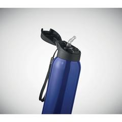 Vue Bouteille double paroi 580 ml - Louc de couleur bleu| Krokrodeal