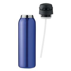 Vue Bouteille double paroi 580 ml - Louc de couleur bleu| Krokrodeal