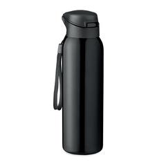 Vue Bouteille double paroi 580 ml - Louc de couleur noir| Krokrodeal