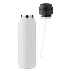 Vue Bouteille double paroi 580 ml - Louc de couleur blanc| Krokrodeal