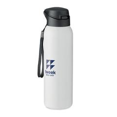 Vue Bouteille double paroi 580 ml - Louc de couleur blanc| Krokrodeal