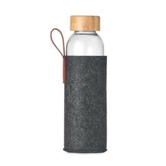 Vue Bouteille en verre 500 ml - Thai de couleur gris| Krokrodeal