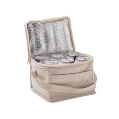 Vue Sac isotherme pour 6 canettes - Evan de couleur marron| Krokrodeal