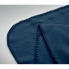 Vue Couverture polaire RPET 130gr - Bogda de couleur bleu| Krokrodeal