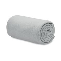 Vue Couverture polaire RPET 130gr - Bogda de couleur gris| Krokrodeal
