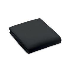 Vue Couverture polaire RPET 130gr - Bogda de couleur noir| Krokrodeal