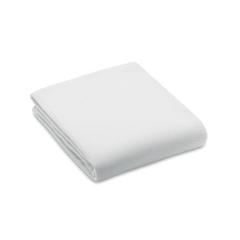 Vue Couverture polaire RPET 130gr - Bogda de couleur blanc| Krokrodeal