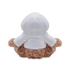 Vue Chien en Peluche avec sweat - Doggy de couleur blanc| Krokrodeal