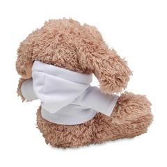 Vue Chien en Peluche avec sweat - Doggy de couleur blanc| Krokrodeal