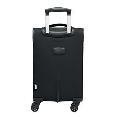 Vue Valise cabine RPET 600D - Voyage de couleur noir| Krokrodeal