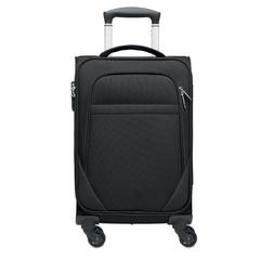 Vue Valise cabine RPET 600D - Voyage de couleur noir| Krokrodeal
