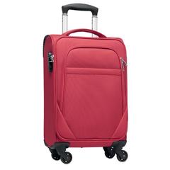 Vue Valise cabine RPET 600D - Voyage de couleur rouge| Krokrodeal