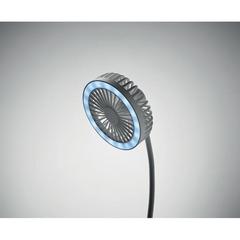 Vue Ventilateur bureau et lumière - Viento de couleur blanc| Krokrodeal