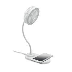 Vue Ventilateur bureau et lumière - Viento de couleur blanc| Krokrodeal