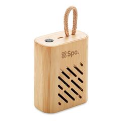Vue Haut-parleur sans fil bambou 3W - Rey de couleur marron| Krokrodeal