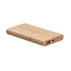 Powerbank bambou de 4000 mAh - Arenapower c publicitaire pas cher