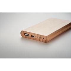 Vue Powerbank et chargeur 6000 mAh - Arena c de couleur marron| Krokrodeal