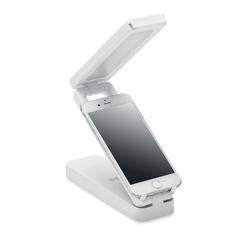 Vue Lampe et chargeur sans fil 10W - Espurna de couleur blanc| Krokrodeal