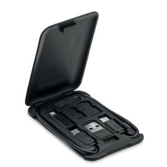 Vue Câble 3 en 1 support téléphone - Yapo+ de couleur noir| Krokrodeal