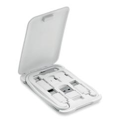 Vue Câble 3 en 1 support téléphone - Yapo+ de couleur blanc| Krokrodeal
