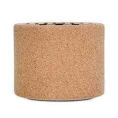 Vue Haut-parleur sans fil liège - Round + de couleur marron| Krokrodeal