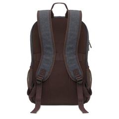 Vue Sac à dos d'ordinateur en toile - Umea de couleur noir| Krokrodeal