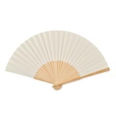 Vue Eventail en bambou - Fanny paper de couleur marron| Krokrodeal