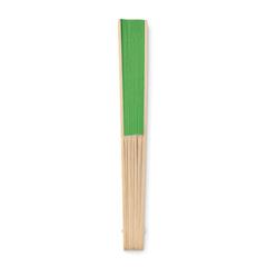 Vue Eventail en bambou - Fanny paper de couleur vert| Krokrodeal