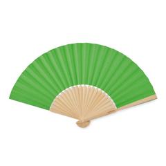 Vue Eventail en bambou - Fanny paper de couleur vert| Krokrodeal