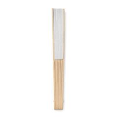 Vue Eventail en bambou - Fanny paper de couleur blanc| Krokrodeal