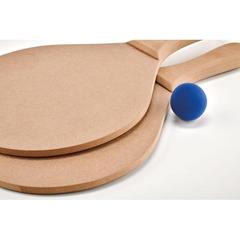 Vue Set de tennis de plage - Raquet de couleur marron| Krokrodeal