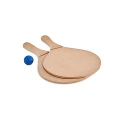 Vue Set de tennis de plage - Raquet de couleur marron| Krokrodeal