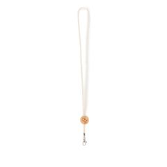 Vue Lanyard en coton - Kara de couleur marron| Krokrodeal