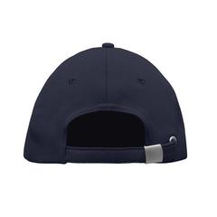 Vue Casquette RPET à 5 pans - Senga de couleur bleu| Krokrodeal