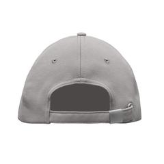 Vue Casquette RPET à 5 pans - Senga de couleur gris| Krokrodeal
